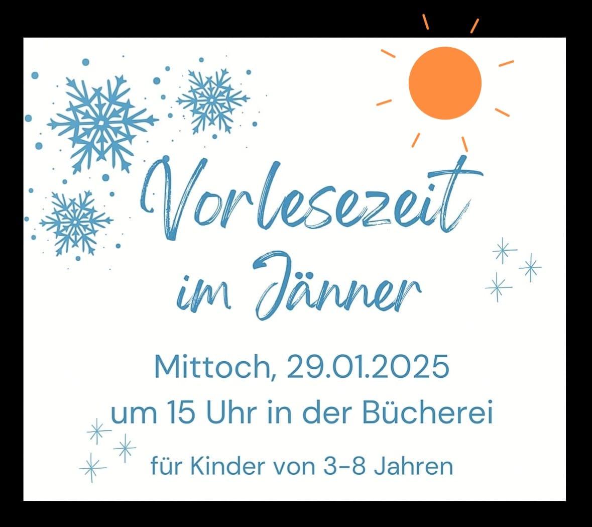 Vorlesezeit Jänner