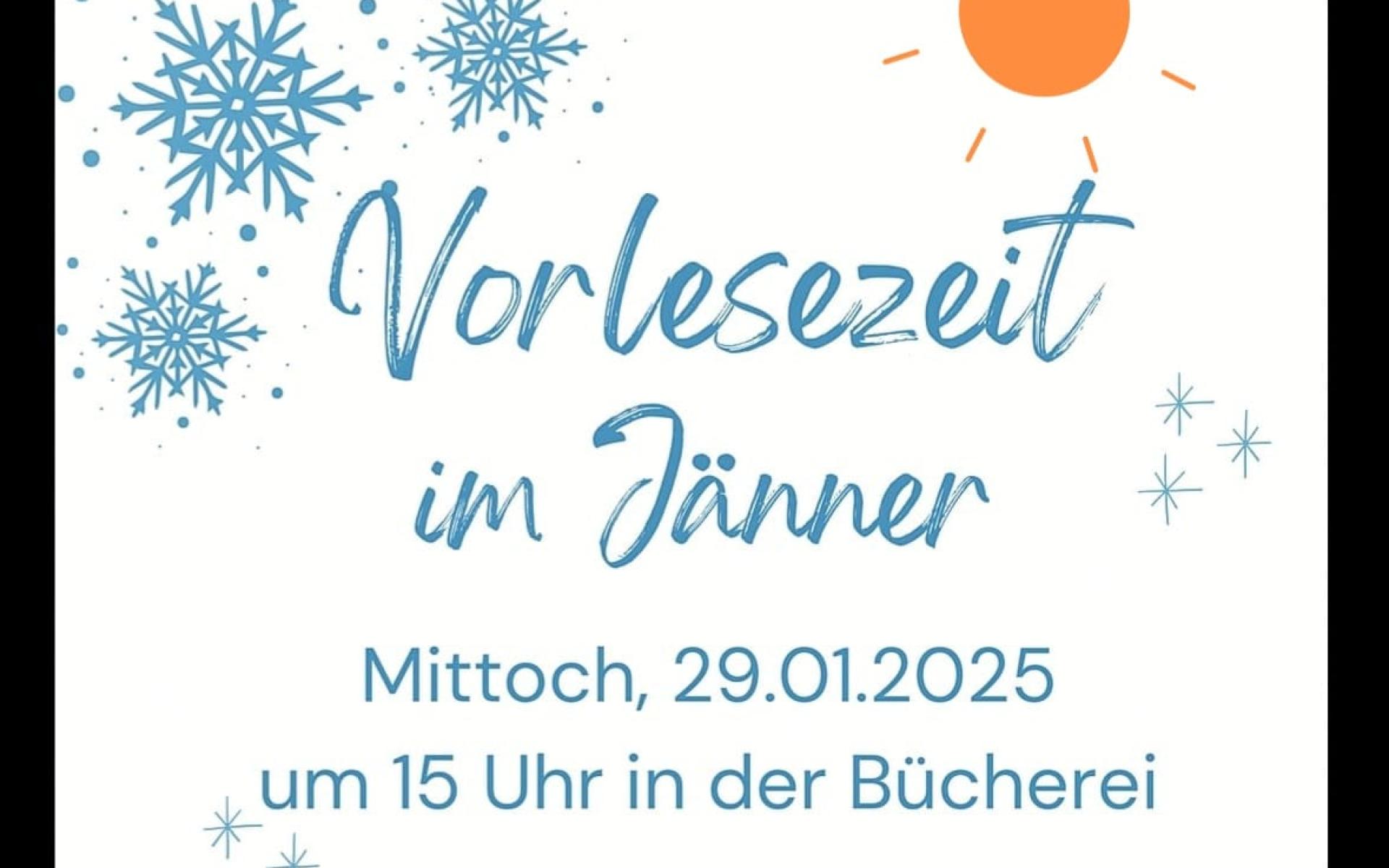 Vorlesezeit Jänner